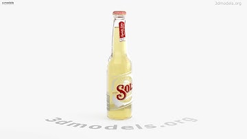 Sol Cerveza Beer Bottle 3D model by 3DModels.org