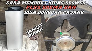 CARA MEMBUAT KIPAS BLOWER SANGAT MUDAH BISA BONGKAR PASANG #mesinperontokpadi #perontokpadi