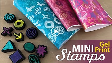Small Marks, Powerful Layers: Gel Printing with Mini Foam Stamps–Tutorial Tidbits