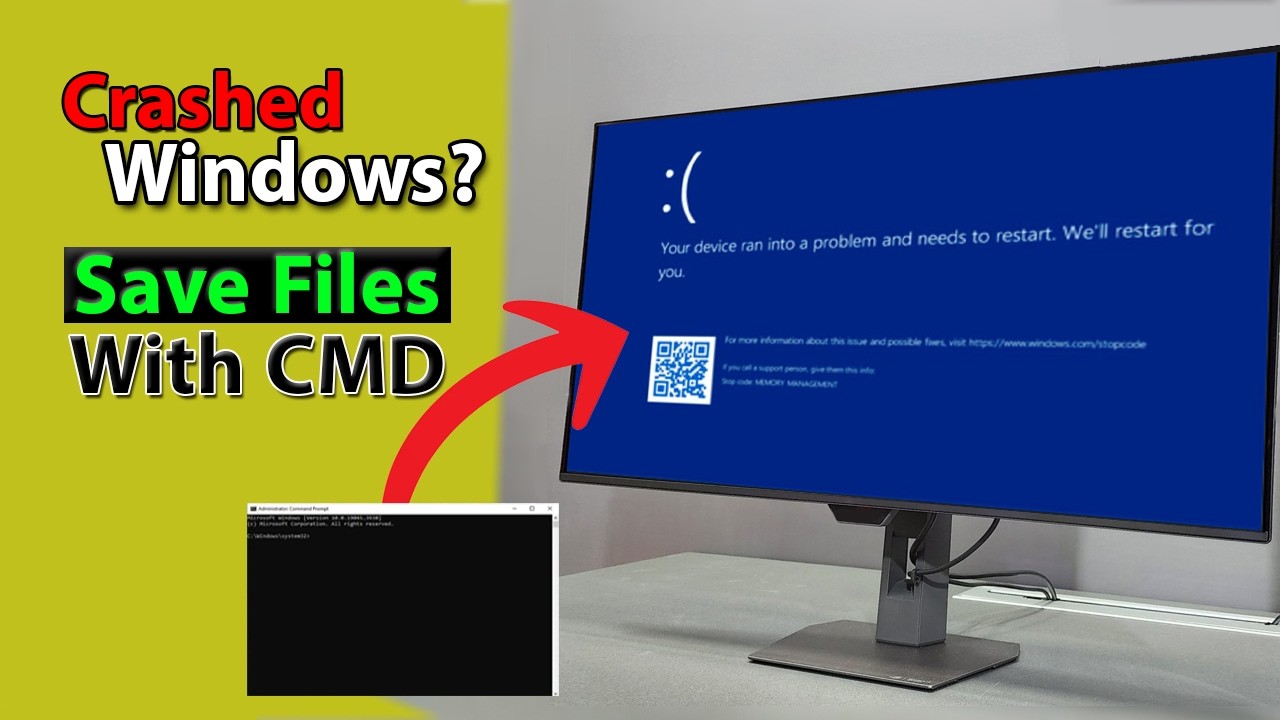 WARNING Don't Lose Your Files! Recover Corrupted Windows 11/10 Data with Command Prompt