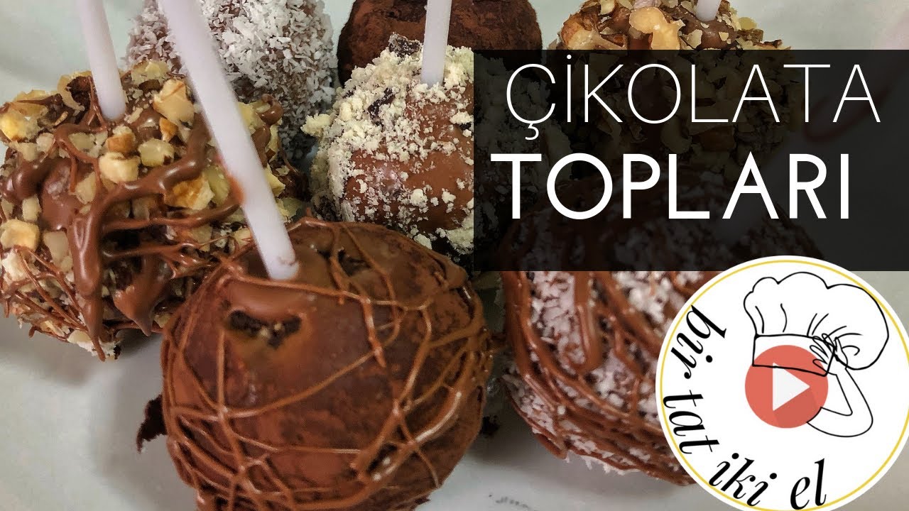 Truff Topları ( Evde kolay truff yapımı cakepops çikolata topları