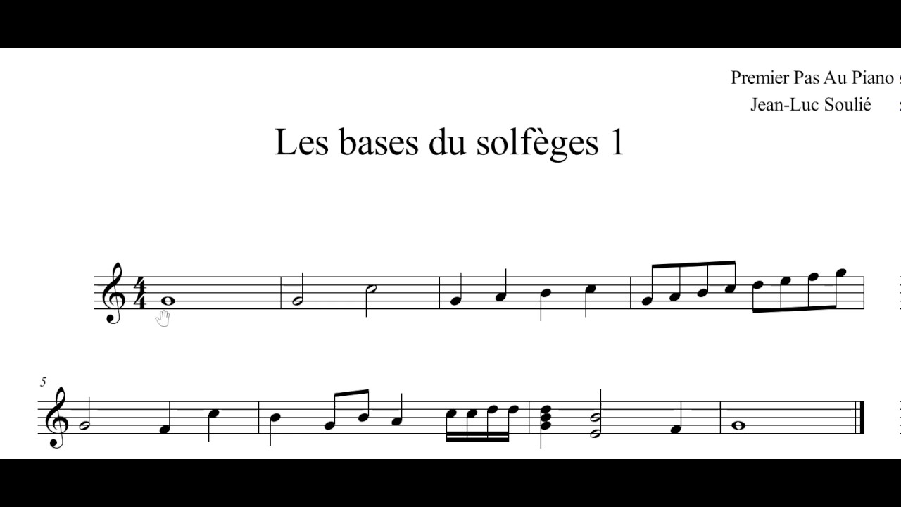 Les bases du solfège