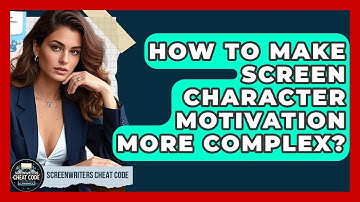 How To Make Screen Character Motivation More Complex? - Screenwriter
