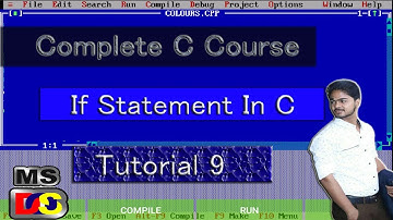 If Statement || c language tutorial for beginners in turbo c++ || Turbo C++