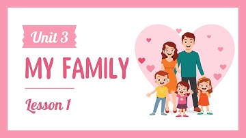 Unit 3: My family - Lesson 1 - Tiếng Anh 3 (Explore Our World) [OLM.VN]