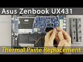 Asus Zenbook 14 UX431 Disassembly, fan cleaning and thermal paste replacement