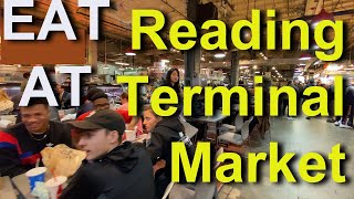 Eating at Reading Terminal Market, Philadelphia