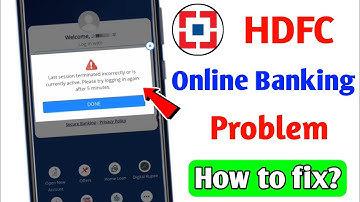 HDFC online banking problem | hdfc online transaction problem | hdfc bank problem today