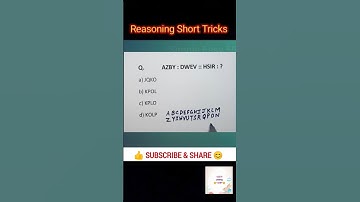 Reasoning Analogy Tricks| Reasoning Short Tricks| #sscgd #shorts #rrb #allexam #simpleeasy55m #cgl