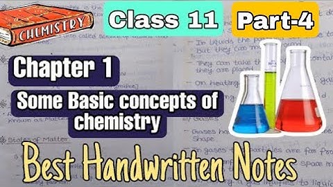 Some Basic Concepts of Chemistry Part 4 | Class 11 Chapter 1 Handwritten Notes | Best for JEE & NEET
