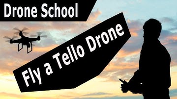 DJI Ryze Tello Drone flying with a Controller | Drone School UK