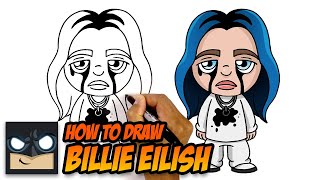 how to draw billie eilish