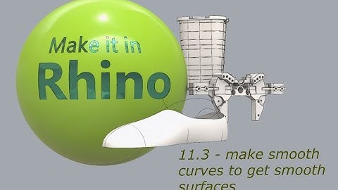 Make it in Solidworks (& Rhino) 11.3  - Rhino make smooth curves to make smooth surfaces