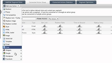 Action DoubleClick for Website Personalization