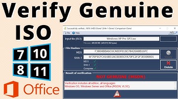 Windows Genuine ISO Verifier | Office Genuine ISO Verifier | Check if Microsoft Windows ISO Genuine