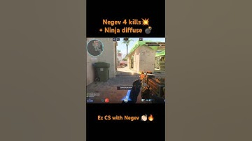 CS2 - Negev makes CS "ez" when you master it :)     #cs2 #csgo #cs2clips #counterstrike2