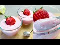 Hast du Milch und Erdbeeren? Machen Sie dieses wunderbare super cremige und köstliche Dessert! #154