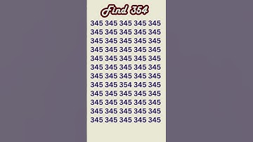 can you find 354 in 5 seconds? #wordpuzzlegame #game #mathematics #mindbendingquiz #puzzle6 5