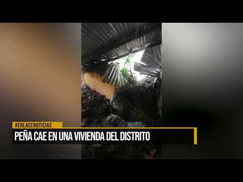 Peña cae en una vivienda del distrito