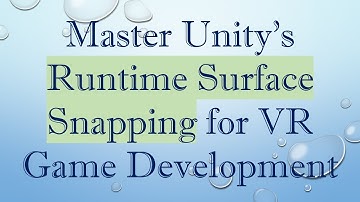 Master Unity