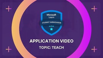 [ACCEPTED] MLSA Application Video | Teach