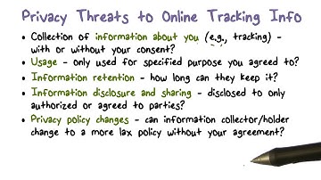 Privacy Threats to Online Trackiing Info