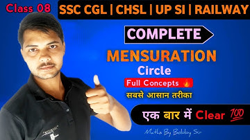 “Complete Circle Mensuration Chapter with all formulas & tricks — end tak zarur dekhna 🔥”