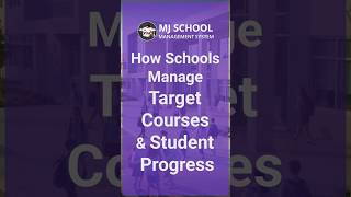 How Schools Manage Target Courses & Student Progress #aieducation