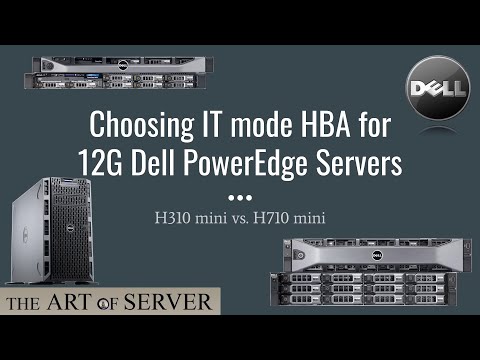 Choosing HBA IT mode for 12th gen PowerEdge servers | H310 vs H710 mini | Foci