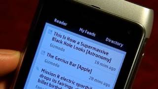 Nokia Reader Beta demo on Nokia N8, a Symbian app screenshot 5