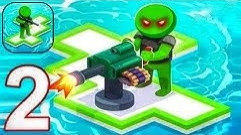 War of Rafts: Crazy Sea Battle - Gameplay Walkthrough Part 2 Tutorial Sea Raft War Army Commander