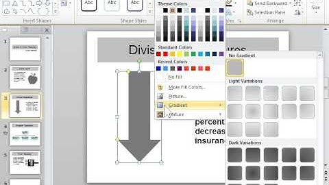 PowerPoint 2010 Add or Change a Gradient, Textured, or Picture Fill
