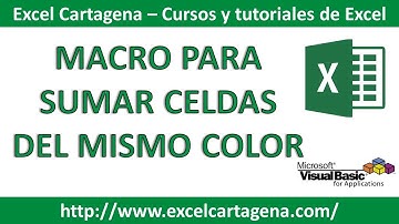 Macro para sumar celdas con el mismo Color de fondo