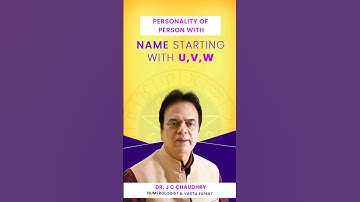 First letter of Name U, V, W | #luckynames #famousnumerologist #numerologyforname by@DrJCChaudhry