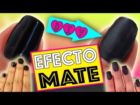 Uñas EFECTO MATE casero * 2 Técnicas DIY - thptnganamst.edu.vn