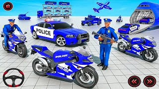 Police Cargo Truck Car Transport: Police Car Parking Game Driving Simulator - Android iOS Gameplay screenshot 1
