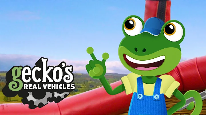 Gecko and the Hot Air Balloon | Gecko's Real Vehicles | Educational Videos For Toddlers