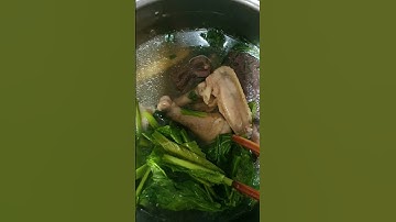 #shorts gà nấu canh cải xanh