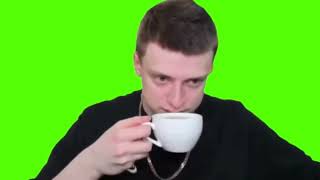 Mellstroy drink coffee green screen