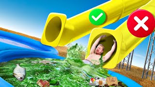 Don't choose the GROSS Waterslide!!