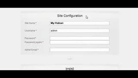 Habari CMS Install Video