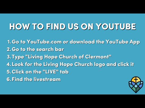 Same Mission – New Name First United Methodist Church of Clermont Has  Re-Branded To Living Hope Church