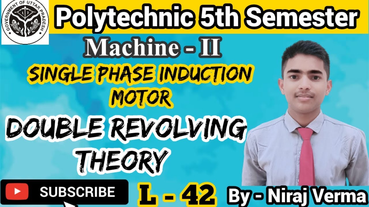 Double revolving theory of single phase induction motor Up polytechnic