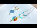 Zarif Çarkıfelek Kolye Yapımı. Elegant Beading Necklace making. Beading #Tutorial