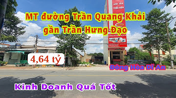 Bán Đất Dĩ An (434) Mặt Tiền Đường Trần Quang Khải gần Trần Hưng Đạo, Hoàng Hải BĐS