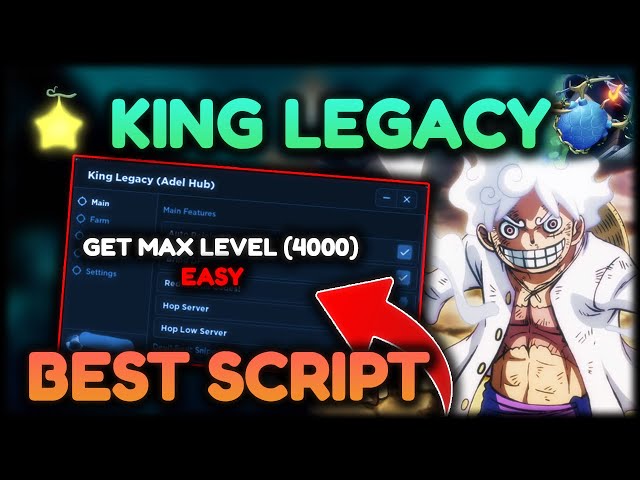 King Legacy [GUI - Farm Level, Auto Stats & More!] Scripts