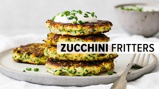 ZUCCHINI FRITTERS | healthy, gluten-free, low-carb, keto recipe screenshot 4