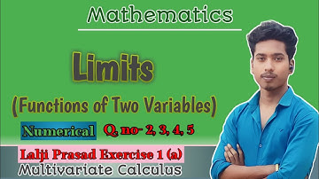 Multivariate calculus Lalji Prasad Exercise 1a Solution Question no. 2,3,4,5 | Sem-3 NEP 2020