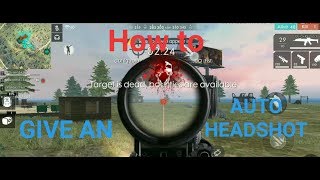 How to give a perfect HEADSHOT in free fire /AUTO HEADSHOT TRICK / free fire gameplay screenshot 4