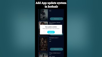 App update system in kodular tutorial #shorts